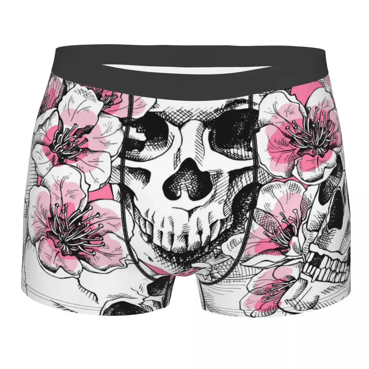 Mens Boxer Sexy Underwear Soft Long boxershorts Skull And Pink Cherry Flowers Underpants Male Panties
Mens Boxer Sexy Underwear Soft Long boxershorts Skull And Pink Cherry Flowers Underpants Male Panties
