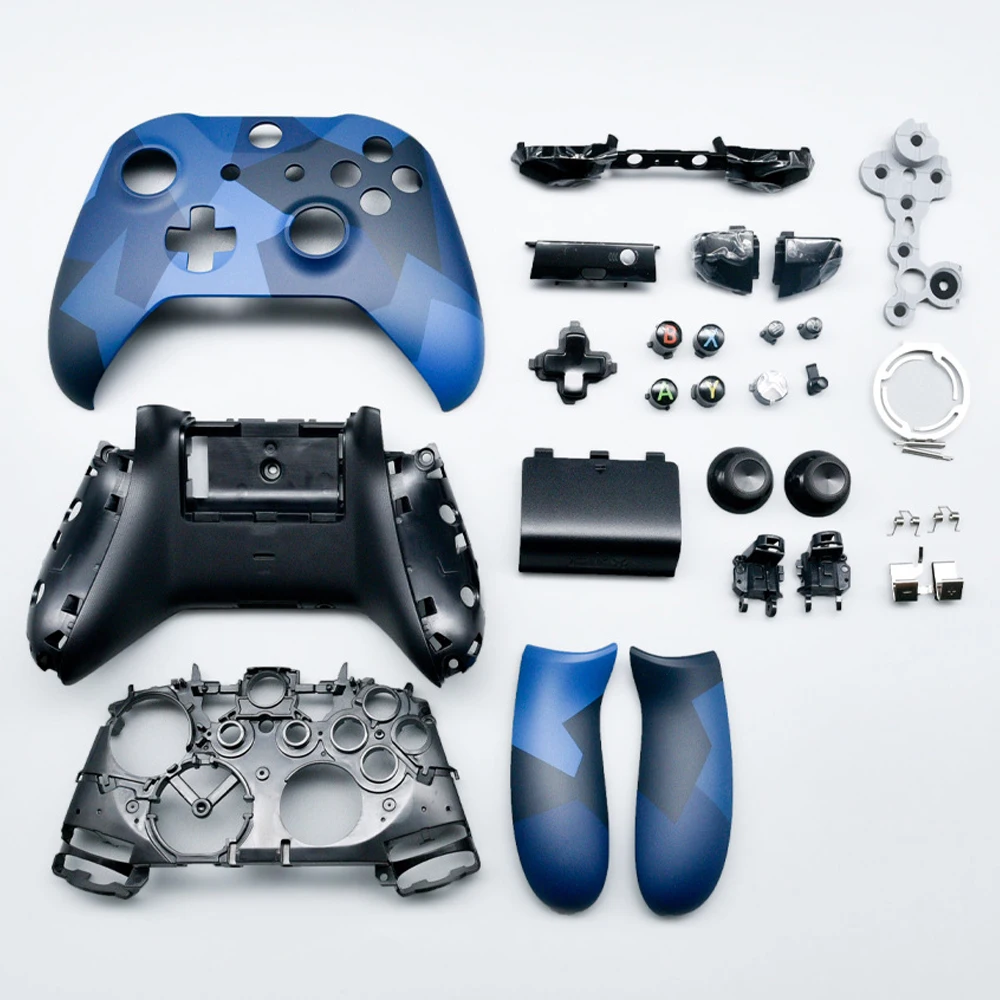 For Xbox One S/X Controller Blue Camo Housing Case Replacement Shell Faceplate Back Cover Rail Panel Buttons Accessories Parts
For Xbox One S/X Controller Blue Camo Housing Case Replacement Shell Faceplate Back Cover Rail Panel Buttons Accessories Parts