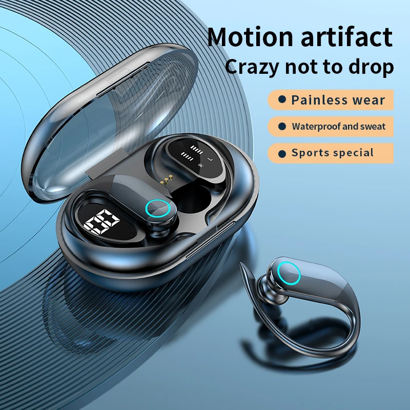 Wireless Earphones Bluetooth Headphones G37 LED Display Waterproof Sport Touch Control EarHook TWS Game Headset With Microphone
Wireless Earphones Bluetooth Headphones G37 LED Display Waterproof Sport Touch Control EarHook TWS Game Headset With Microphone
