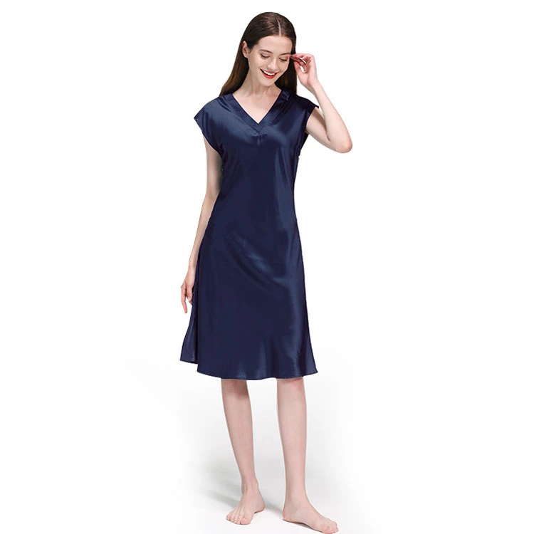 Summer Smooth Pyjama Silk Charmeuse Causal Dress Women Premium Mulbery Silk Pyjamas
Summer Smooth Pyjama Silk Charmeuse Causal Dress Women Premium Mulbery Silk Pyjamas