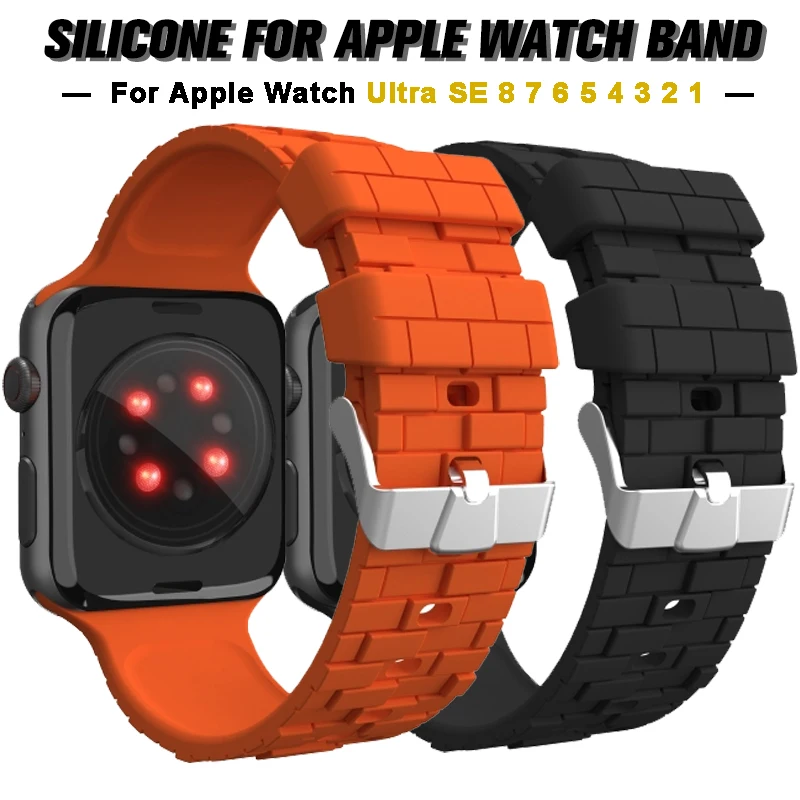 New Correa Soft Silicone Sport Strap 40mm for iWatch Series 7 6 SE 5 44mm Wristband For Apple Watch 8 Band Ultra 49mm 41mm 45mm
New Correa Soft Silicone Sport Strap 40mm for iWatch Series 7 6 SE 5 44mm Wristband For Apple Watch 8 Band Ultra 49mm 41mm 45mm