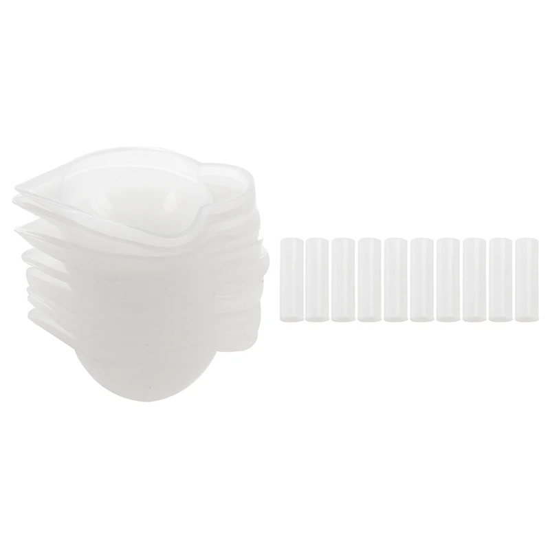 20 Pcs Silicone Mold: 10 Pcs Assorted Shapes Silicone Pendant & 10 Pcs Silicone Mold Cup Dispenser
20 Pcs Silicone Mold: 10 Pcs Assorted Shapes Silicone Pendant & 10 Pcs Silicone Mold Cup Dispenser