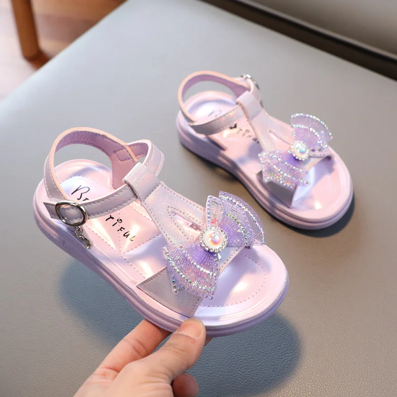Girls Sandals Summer Toddlers Baby Kids Rhinestone Sandals with Bow-knot Sweet Children Beach Shoes Anti-kick Sandals
Girls Sandals Summer Toddlers Baby Kids Rhinestone Sandals with Bow-knot Sweet Children Beach Shoes Anti-kick Sandals