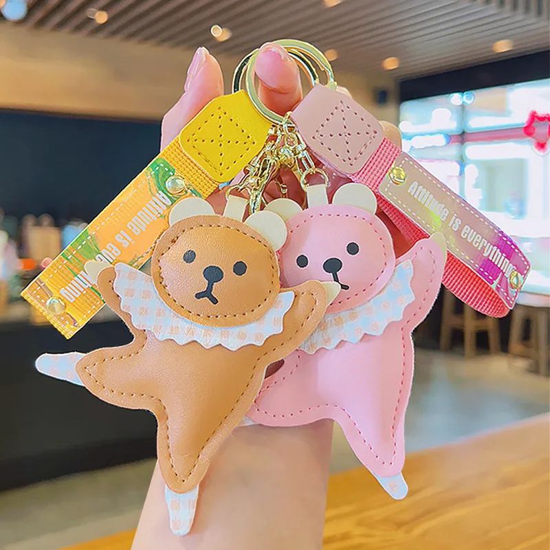 Ballet Dance Bear Leather Keychain Cute Cartoon Doll Bag Pendant Car Keychain Accessories
Ballet Dance Bear Leather Keychain Cute Cartoon Doll Bag Pendant Car Keychain Accessories
