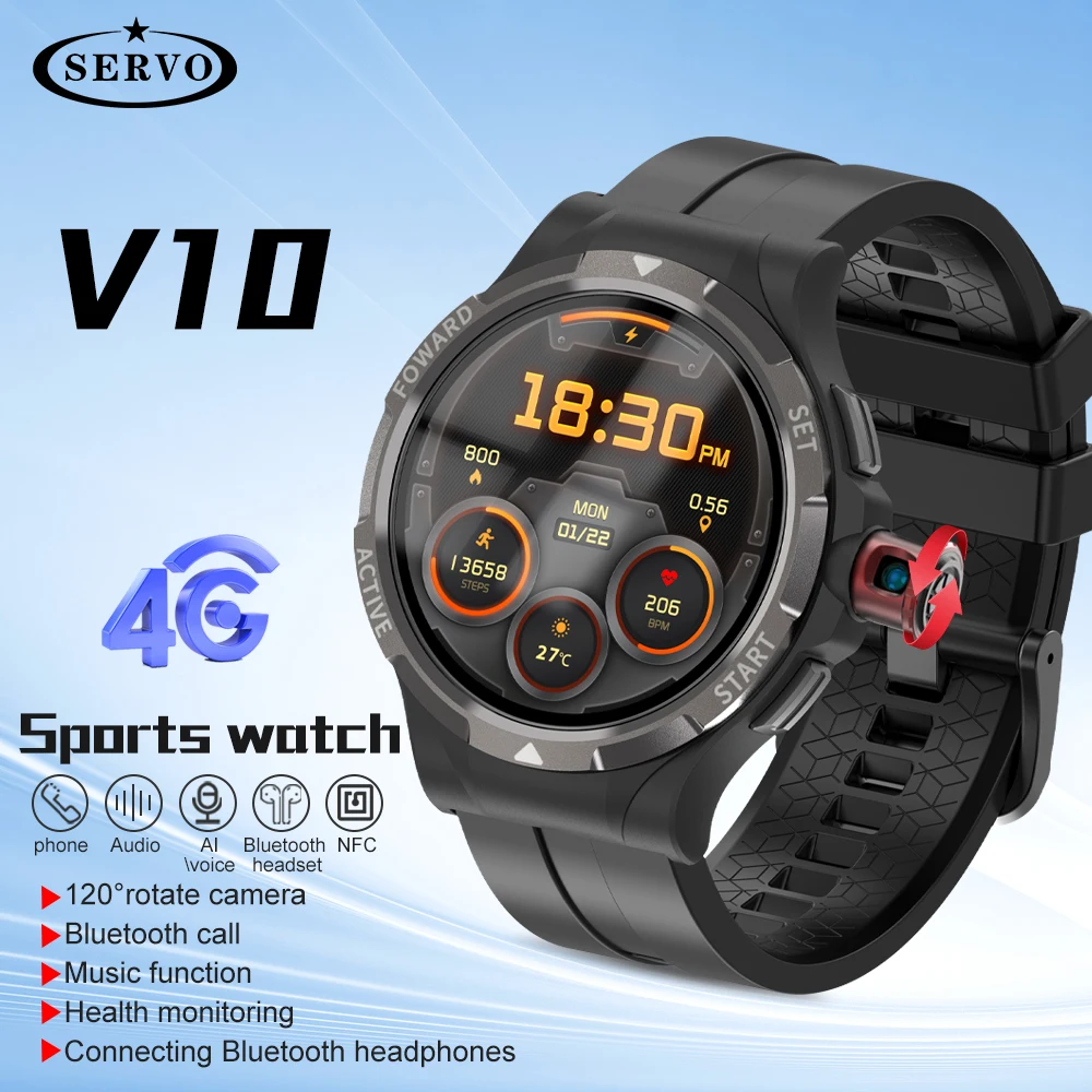 Новые умные часы V10 Smart Watch SIM - карта CALL WIFI Android 10.1 GPS - камера с вращением на 120° 2G + 16G Спортивные умные часы, фитнес часы, мужские часы
Новые умные часы V10 Smart Watch SIM - карта CALL WIFI Android 10.1 GPS - камера с вращением на 120° 2G + 16G Спортивные умные часы, фитнес часы, мужские часы