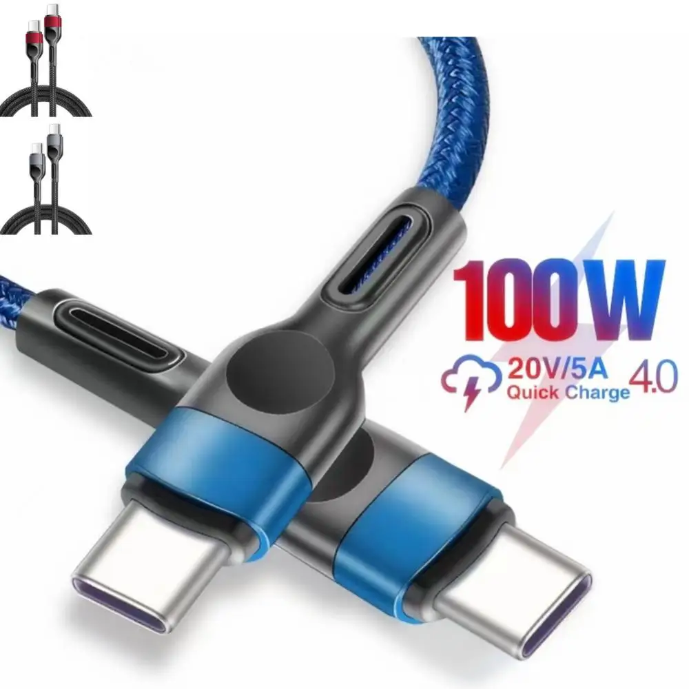 Qc3.0 4.0 Braided Wire Fast Charge Portable Type-c Charging Cable 100w Fast Charging Data Cable Phone Accessories 5a Portable
Qc3.0 4.0 Braided Wire Fast Charge Portable Type-c Charging Cable 100w Fast Charging Data Cable Phone Accessories 5a Portable