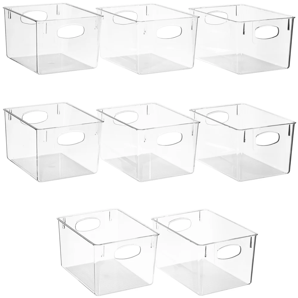 Sorbus Set of 8 Clear Fridge Bins Refrigerator & Pantry Containers with Handles Nesting Design Kitchen Refrigerator Food Pantry
Sorbus Set of 8 Clear Fridge Bins Refrigerator & Pantry Containers with Handles Nesting Design Kitchen Refrigerator Food Pantry
