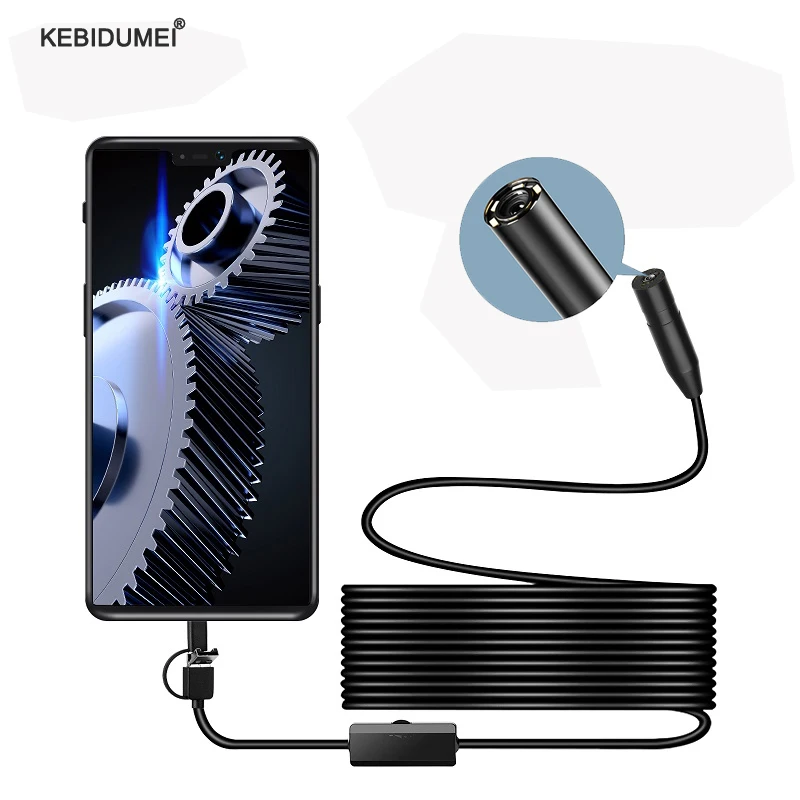 5.5MM 7MM Endoscope Camera 3IN1 Tpye-c Micro USB Car Inspection Borescope 6LEDs Endoscope Waterproof for Phones PC AN98
5.5MM 7MM Endoscope Camera 3IN1 Tpye-c Micro USB Car Inspection Borescope 6LEDs Endoscope Waterproof for Phones PC AN98