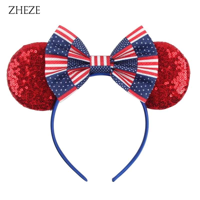 2022 July 4th Striped Cotton/Denim Mouse Ears Headband For Girls 5"Bow Festival Hairband Independence Day Party Hair Accessories
2022 July 4th Striped Cotton/Denim Mouse Ears Headband For Girls 5"Bow Festival Hairband Independence Day Party Hair Accessories
