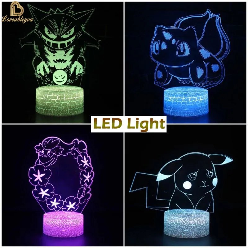 New Pokemon Pikachu Led 3D Night Light Kids Toy Anime Figures Cute Pikachu Bedside Lamp for Children Bedroom Decor Birthday Gift
New Pokemon Pikachu Led 3D Night Light Kids Toy Anime Figures Cute Pikachu Bedside Lamp for Children Bedroom Decor Birthday Gift