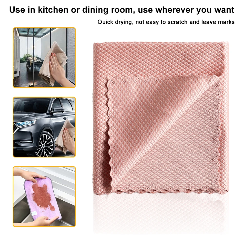 5 PCS Kitchen Towel Microfiber Dish Super Absorbent Cleaning Cloth Reusable Quick Drying Soft For Kitchen Clean 25x25cm/30x40cm
5 PCS Kitchen Towel Microfiber Dish Super Absorbent Cleaning Cloth Reusable Quick Drying Soft For Kitchen Clean 25x25cm/30x40cm