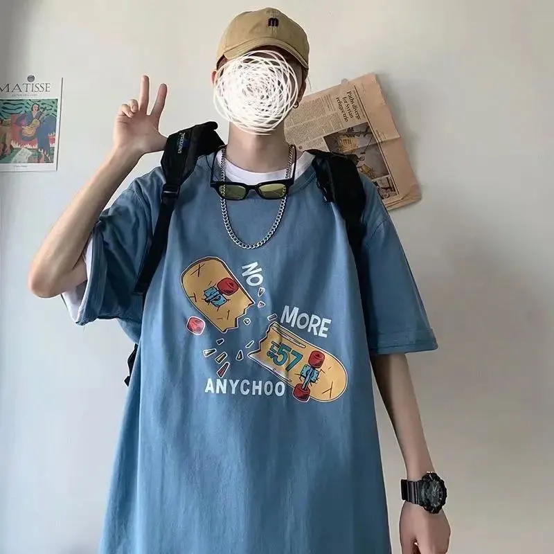 Hong Kong style T-shirt men's short-sleeved summer 2022 loose half-sleeved large size ins tide brand casual trendHarajuku t-shiR
Hong Kong style T-shirt men's short-sleeved summer 2022 loose half-sleeved large size ins tide brand casual trendHarajuku t-shiR