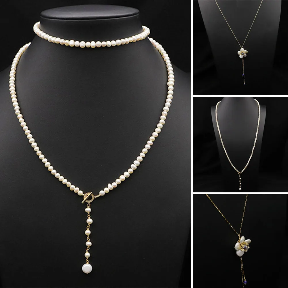 Vintage Necklace for Women Natural Freshwater Pearls Flower Pendant Necklace Luxury Jewelry Ladies Long Sweater Chain Necklace
Vintage Necklace for Women Natural Freshwater Pearls Flower Pendant Necklace Luxury Jewelry Ladies Long Sweater Chain Necklace