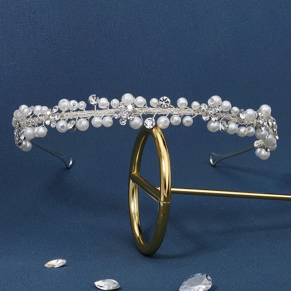 Bridal Wedding Crown Pearl Silver Color Tiaras and Crowns for Women Hair Accessories Hair Jewelry Bridesmaid Headpiece
Bridal Wedding Crown Pearl Silver Color Tiaras and Crowns for Women Hair Accessories Hair Jewelry Bridesmaid Headpiece