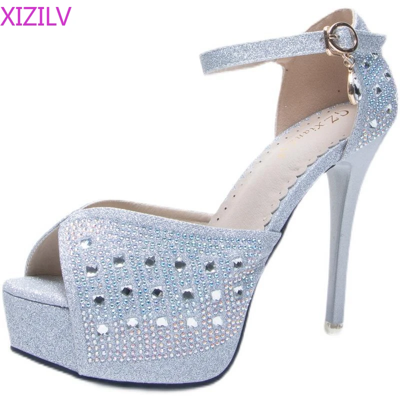 XIZILV 2022 New Women's High Heels, Platform Bright Diamond Wedding Shoes Sandals, Sexy Stiletto 8cm Women's Shoes 34-43 Yards
XIZILV 2022 New Women's High Heels, Platform Bright Diamond Wedding Shoes Sandals, Sexy Stiletto 8cm Women's Shoes 34-43 Yards