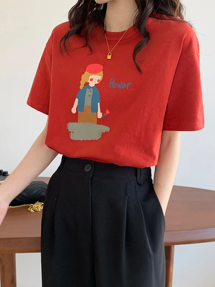 Harajuku Women's Summer T-shirt Short Sleeve Cotton 100% Basic Casual Top Soft Tshirts Female Punk Style White T-shirt Women
Harajuku Women's Summer T-shirt Short Sleeve Cotton 100% Basic Casual Top Soft Tshirts Female Punk Style White T-shirt Women