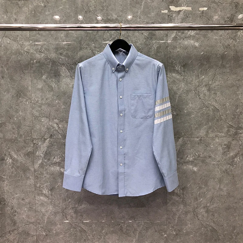 THOM TB Men's Dress Regular Fit Oxford Solid Buttondown Collar Clothing Classic 4 Bar Striped Long Sleeve Wholesale Shirt
THOM TB Men's Dress Regular Fit Oxford Solid Buttondown Collar Clothing Classic 4 Bar Striped Long Sleeve Wholesale Shirt