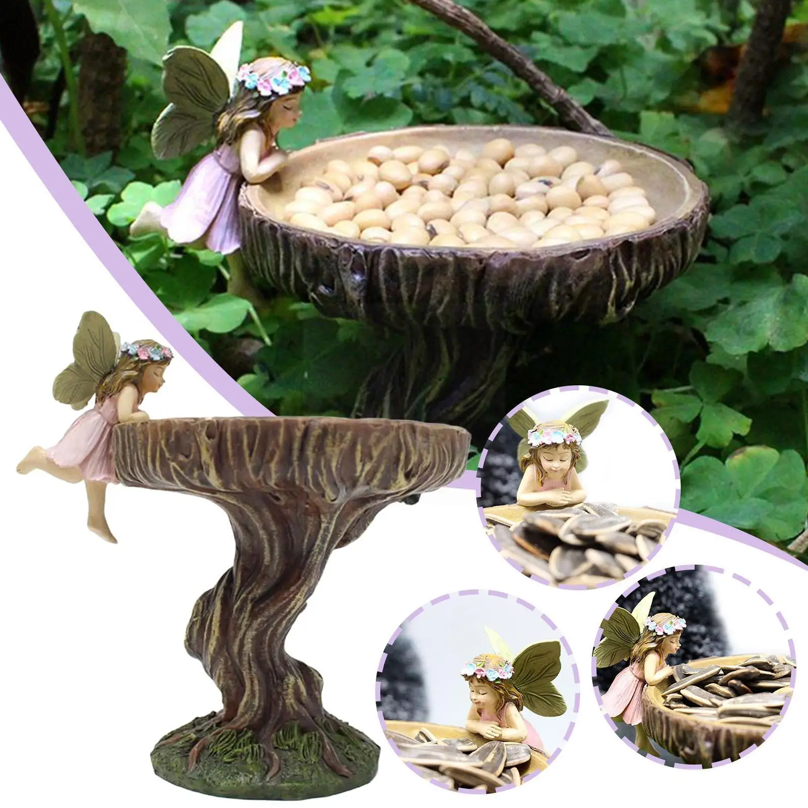 Moose Statue Bird Feeder, Sitting Moose With Antlers Resin Outdoor Carved Courtyard Ornaments Wood-Look Decoration Birdbath U4N9
Moose Statue Bird Feeder, Sitting Moose With Antlers Resin Outdoor Carved Courtyard Ornaments Wood-Look Decoration Birdbath U4N9