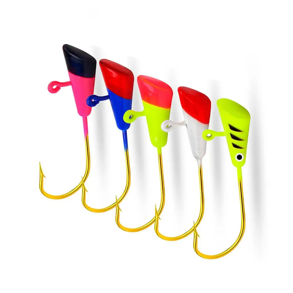 Drop ship 5pcs Lure lea-d Head Hook Double Eye Design Colorful Fake Bait Hook Fishing Jig For Soft Worm Fishing Hooks Wholesale
Drop ship 5pcs Lure lea-d Head Hook Double Eye Design Colorful Fake Bait Hook Fishing Jig For Soft Worm Fishing Hooks Wholesale