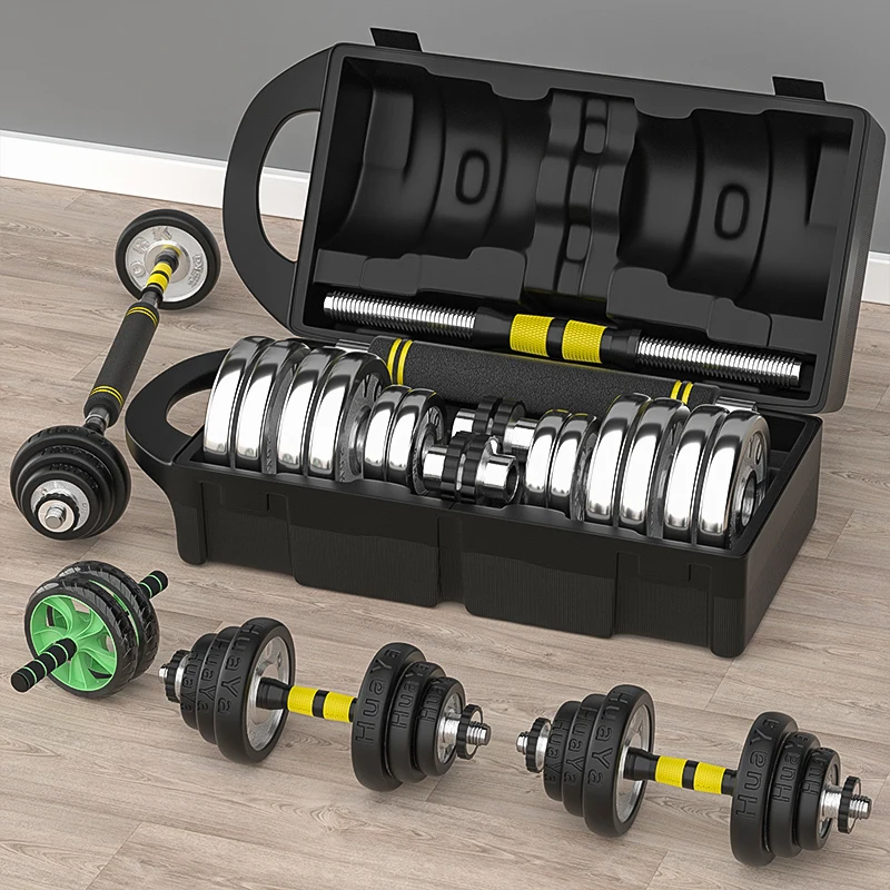 Household Men's Electroplating Dumbbells 10-30kg Adjustable Barbell Dumbbell Dual-Use Fitness Equipment
Household Men's Electroplating Dumbbells 10-30kg Adjustable Barbell Dumbbell Dual-Use Fitness Equipment