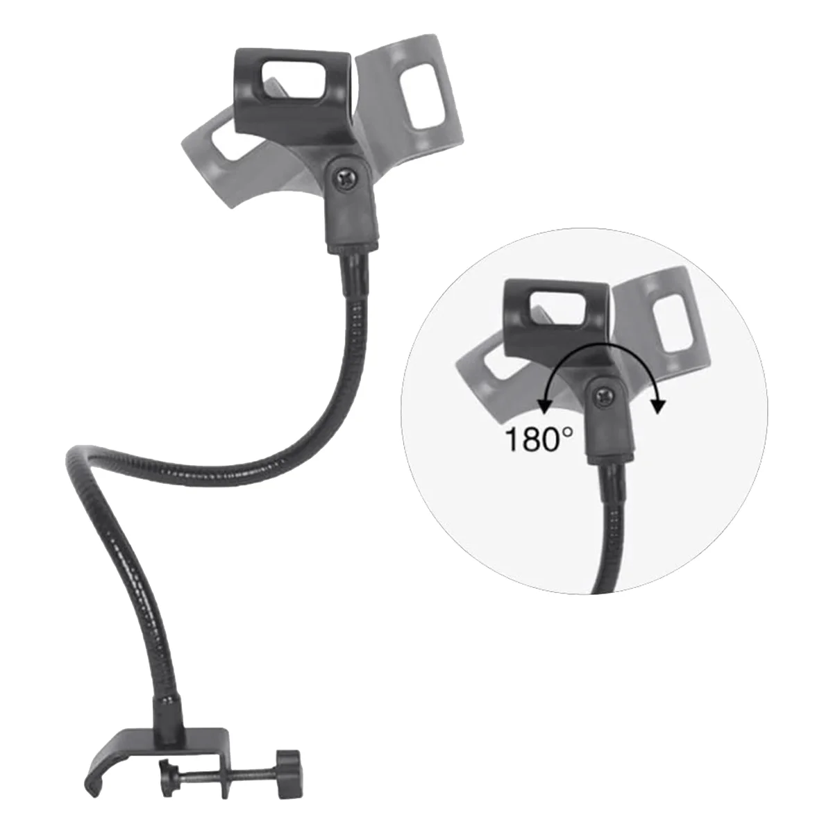 Microphone Stand 360 Degree Flexible Gooseneck Microphone Stand Adjustable Desk Mic Arm Stand with Clip
Microphone Stand 360 Degree Flexible Gooseneck Microphone Stand Adjustable Desk Mic Arm Stand with Clip