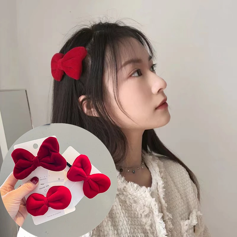 10Pcs/Lot Velvet Bow Ladies Hairpin 2022 New Fashion Cute Side Clip Bangs Clip Headdress Girls Hair Accessories Solid Barrettes
10Pcs/Lot Velvet Bow Ladies Hairpin 2022 New Fashion Cute Side Clip Bangs Clip Headdress Girls Hair Accessories Solid Barrettes