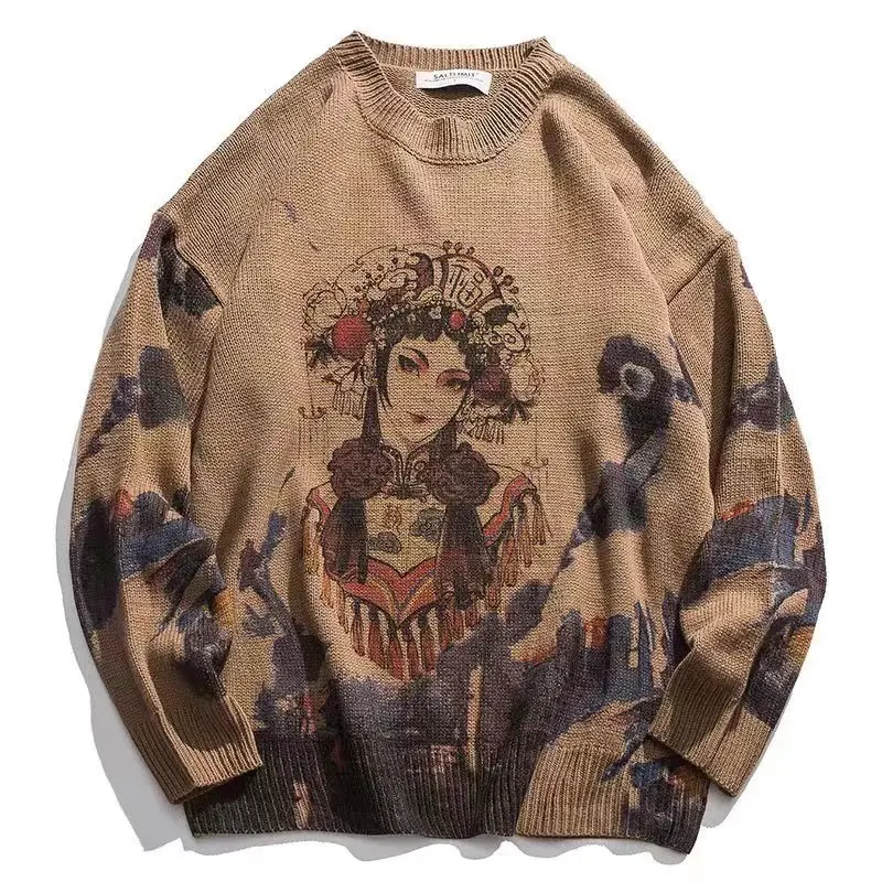Chinese Style Sweater Men Winter Thick Pullovers Knit Hip Hop Harajuku Streetwear Vintage Return Round Neck Oversized Sweater
Chinese Style Sweater Men Winter Thick Pullovers Knit Hip Hop Harajuku Streetwear Vintage Return Round Neck Oversized Sweater