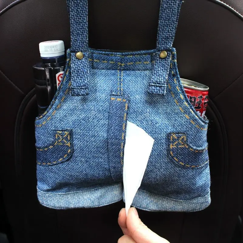 Creative Jeans Tissue Bag Car Chair Back Wall Hanging Storage Overalls Household Home Decoration Convenient Storage
Creative Jeans Tissue Bag Car Chair Back Wall Hanging Storage Overalls Household Home Decoration Convenient Storage