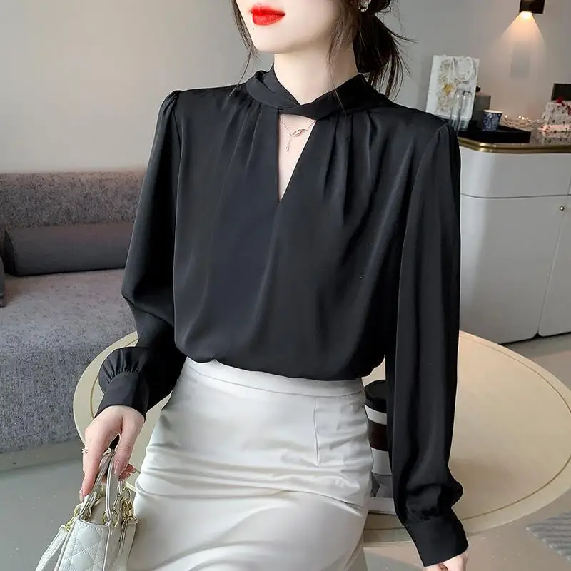 2023 Satin Long Sleeve Women's Shirts Chic Office Lady Blouses Women Fashion Top Women Female Clothing Blusas Mujer
2023 Satin Long Sleeve Women's Shirts Chic Office Lady Blouses Women Fashion Top Women Female Clothing Blusas Mujer