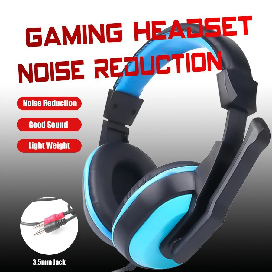 3.5mm Plug Stereo Game Headset Gaming Headphone Wired Earphone With Microphone For PC Laptop
3.5mm Plug Stereo Game Headset Gaming Headphone Wired Earphone With Microphone For PC Laptop