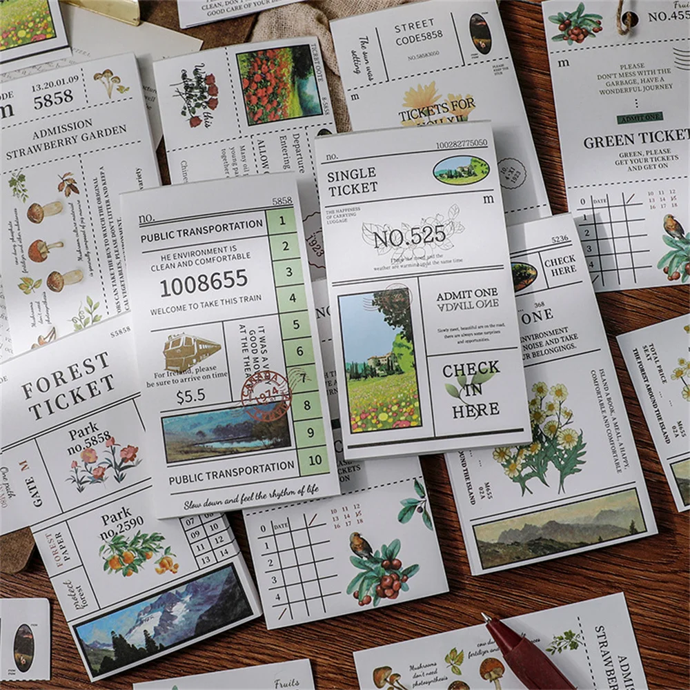 50sheets Landscape Pattern Tearable Note Sticker Tearable Vintage Notepad Message Notes Scrapbook DIY Materials School Supplies
50sheets Landscape Pattern Tearable Note Sticker Tearable Vintage Notepad Message Notes Scrapbook DIY Materials School Supplies