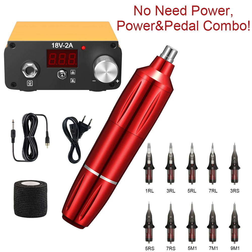Full Tattoo Machine Pen Permanent Makeup Eyebrow Body Tool Set Rotating Machine with Needles Sets
Full Tattoo Machine Pen Permanent Makeup Eyebrow Body Tool Set Rotating Machine with Needles Sets
