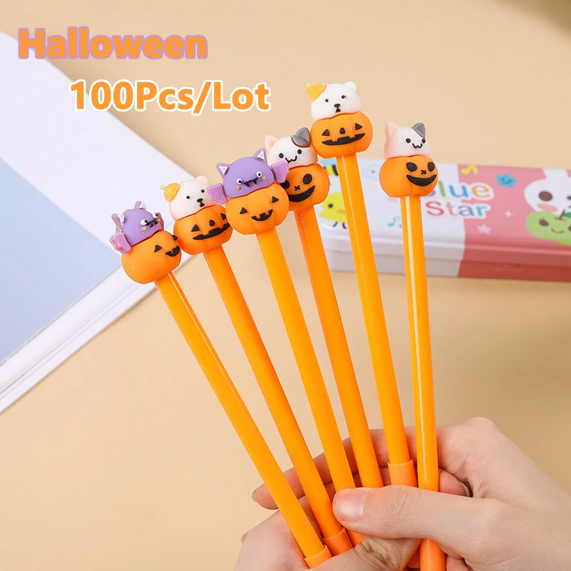 100Pcs/Lot Halloween Gel Pens Cute Animals Pumpkin Signat Pen 0.5mm Black Neutral Pens School Office Stationar
100Pcs/Lot Halloween Gel Pens Cute Animals Pumpkin Signat Pen 0.5mm Black Neutral Pens School Office Stationar
