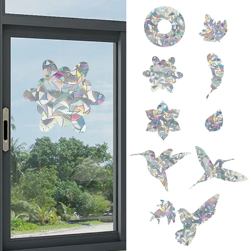 Static Stickers Rainbow Prism Window Clings Hummingbird Flower Feather Stop Alert Anti-Collision Prevent Crash Glass Home Decor
Static Stickers Rainbow Prism Window Clings Hummingbird Flower Feather Stop Alert Anti-Collision Prevent Crash Glass Home Decor