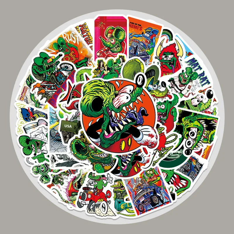 50pcs Rat Fink Stickers Luggage School Student Diary Hand Ledger Motorcycle Mobile Phone Guitar Decoration Stationery Sticker
50pcs Rat Fink Stickers Luggage School Student Diary Hand Ledger Motorcycle Mobile Phone Guitar Decoration Stationery Sticker