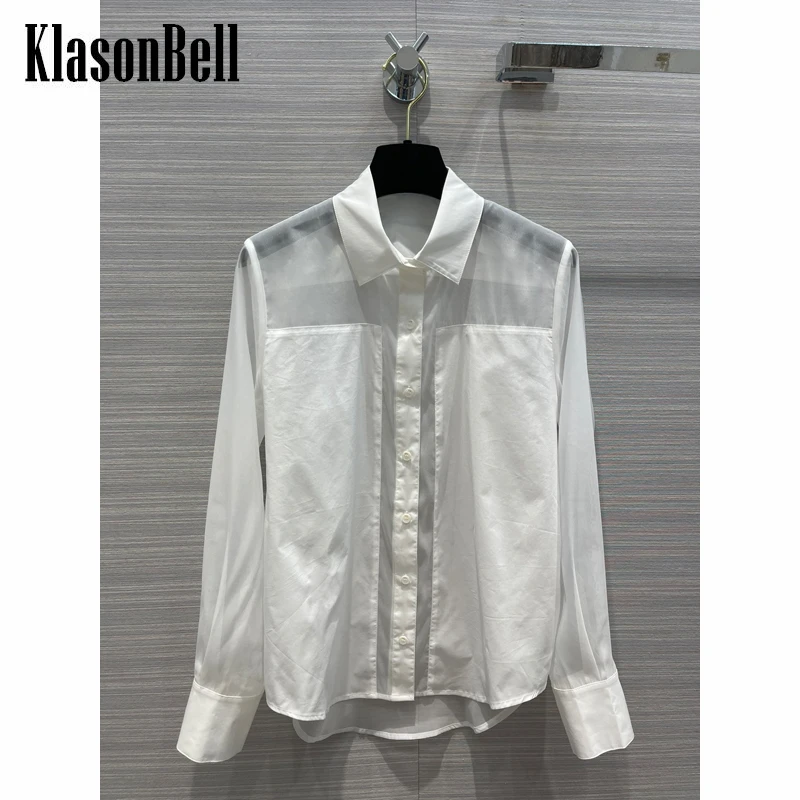 5.20 KlasonBell Organza Patchwork Design Temperament White Cotton Shirt / Blouse Women
5.20 KlasonBell Organza Patchwork Design Temperament White Cotton Shirt / Blouse Women