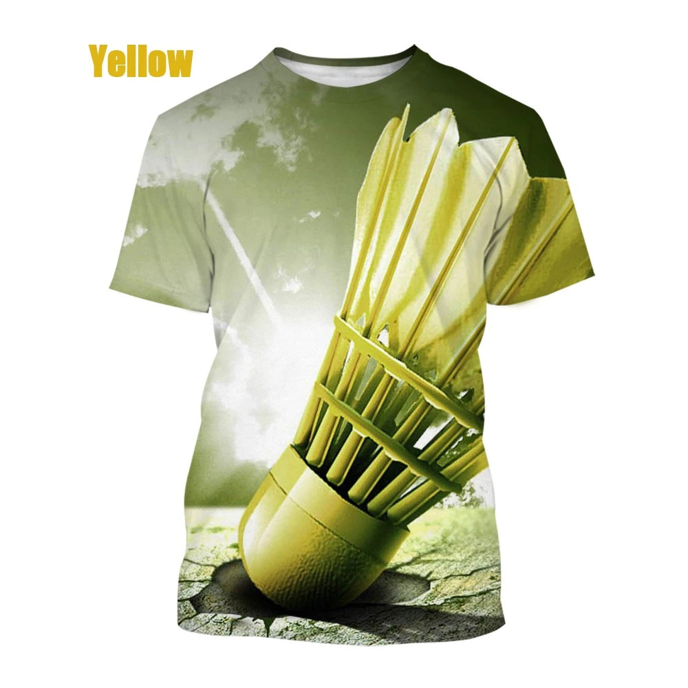 Hot sports men and women casual short-sleeved badminton 3d printing T-shirt breathable and comfortable soft T-shirt
Hot sports men and women casual short-sleeved badminton 3d printing T-shirt breathable and comfortable soft T-shirt