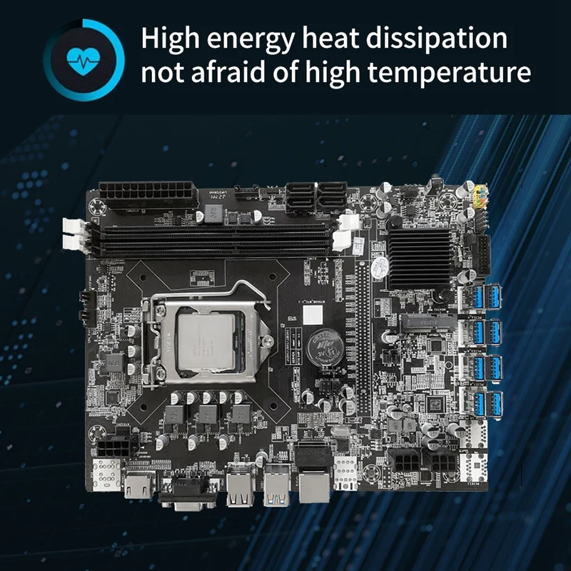 Материнская плата для майнинга BTC B75 8 карт, ЦП G530, адаптер USB 3,0, кабель SATA, кабель переключения, слот USB 3,0, LGA1155, DDR3 RAM, MSATA
Материнская плата для майнинга BTC B75 8 карт, ЦП G530, адаптер USB 3,0, кабель SATA, кабель переключения, слот USB 3,0, LGA1155, DDR3 RAM, MSATA