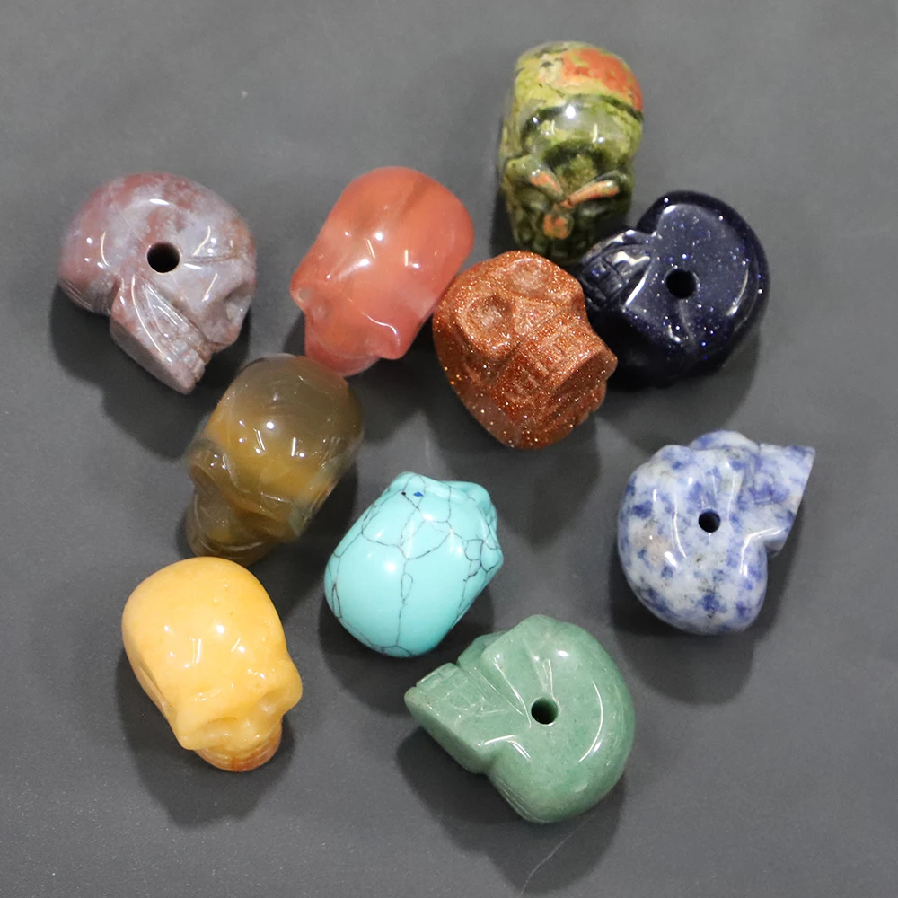 Selling Good Quality Natural Stone Skull Pendants Necklace Fashion Jewelry Charms Skeleton Bracelet Wholesale 5Pcs Free Shipping
Selling Good Quality Natural Stone Skull Pendants Necklace Fashion Jewelry Charms Skeleton Bracelet Wholesale 5Pcs Free Shipping