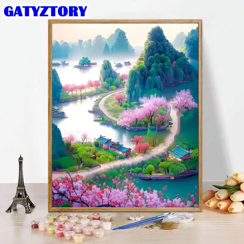 GATYZTORY Painting By Number Lake Drawing On Canvas Handpainted Art Gift Diy Picture By Number Landscape Kits Home Decor
GATYZTORY Painting By Number Lake Drawing On Canvas Handpainted Art Gift Diy Picture By Number Landscape Kits Home Decor