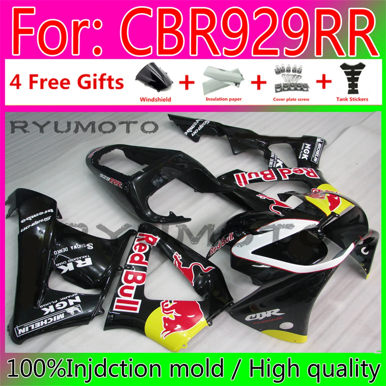 fairing For HONDA CBR929RR 00 01 CBR 929 RR CBR929RR CBR900RR CBR929 RR 00-01 Fairings
fairing For HONDA CBR929RR 00 01 CBR 929 RR CBR929RR CBR900RR CBR929 RR 00-01 Fairings