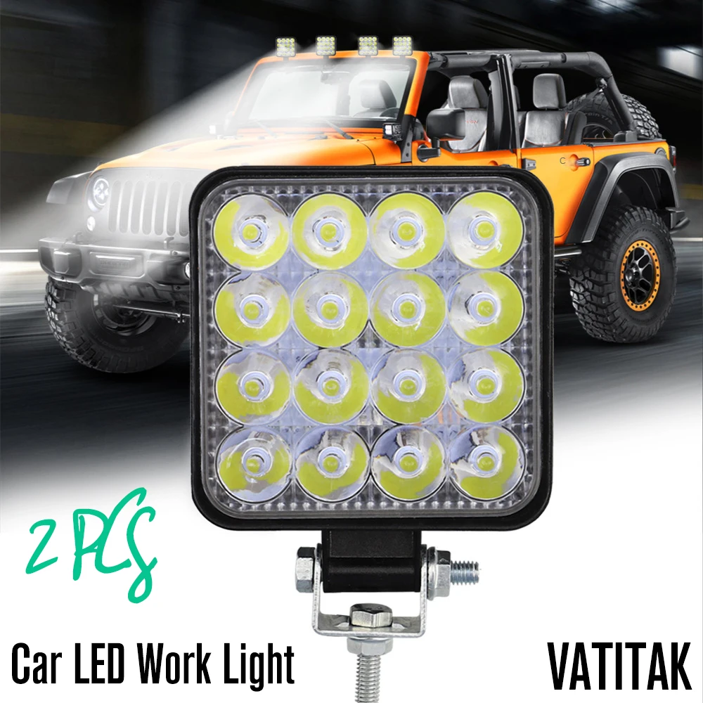 For Car LED Work Light Mini Offroad LED Bar 12V Square LED Work Light for Car Truct Boat Atv Tractor 48W Spotlight LED Light Bar
For Car LED Work Light Mini Offroad LED Bar 12V Square LED Work Light for Car Truct Boat Atv Tractor 48W Spotlight LED Light Bar