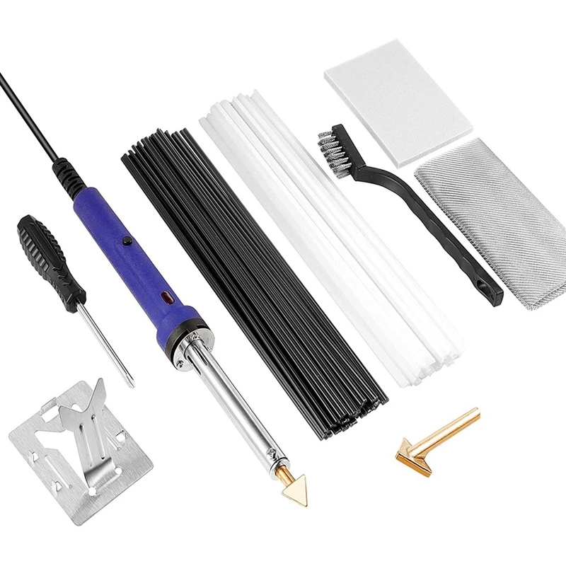 Plastic Welding Kit With Rod, Reinforced Mesh, Hot Iron Frame And Wire Brush, Suitable For Manual Surface Repair 
Plastic Welding Kit With Rod, Reinforced Mesh, Hot Iron Frame And Wire Brush, Suitable For Manual Surface Repair
