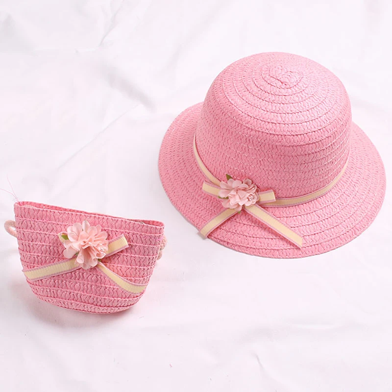Summer Baby Flower Breathable Hat Straw Hat with Handbag Bags Kids Hat Boy Girls Sun Visor Uv Protection Panama Hat Gorras
Summer Baby Flower Breathable Hat Straw Hat with Handbag Bags Kids Hat Boy Girls Sun Visor Uv Protection Panama Hat Gorras