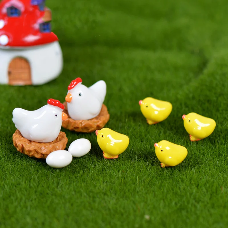 Little Chicken Family Chick Decoration Cute Multicolor Weather-resistant Durable Resin Ornaments Trellises Gardening Props
Little Chicken Family Chick Decoration Cute Multicolor Weather-resistant Durable Resin Ornaments Trellises Gardening Props