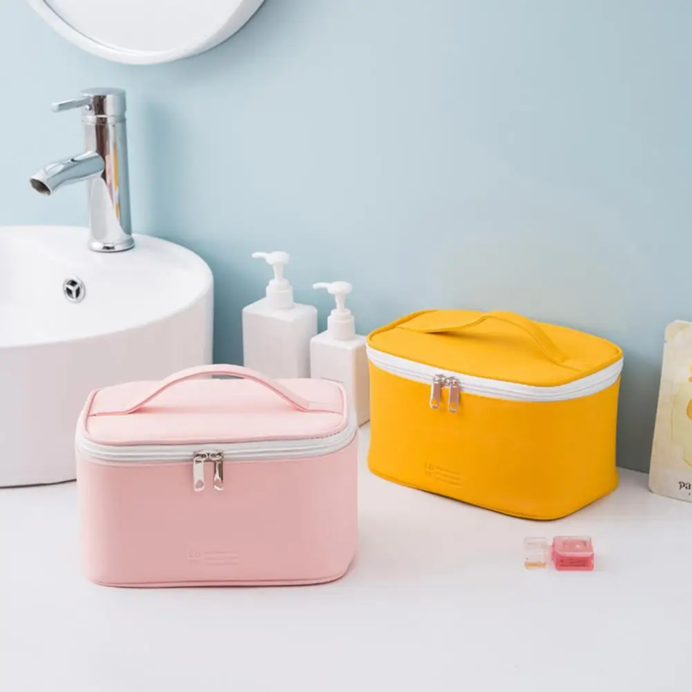Makeup Bag Handle Waterproof Portable Large Capacity Lightweight Jewelry Digital Toiletry Pouch
Makeup Bag Handle Waterproof Portable Large Capacity Lightweight Jewelry Digital Toiletry Pouch
