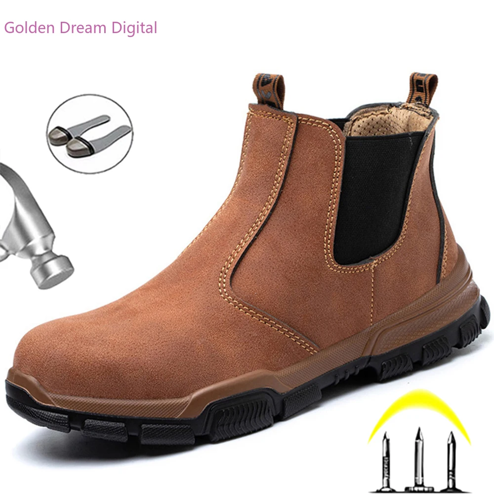 Autumn Safety Shoes Men Winter Shoes Chelsea Boots Men Steel Toe Shoes Work Boots Men Waterproof Leather Boots Shoe Work Shoes
Autumn Safety Shoes Men Winter Shoes Chelsea Boots Men Steel Toe Shoes Work Boots Men Waterproof Leather Boots Shoe Work Shoes