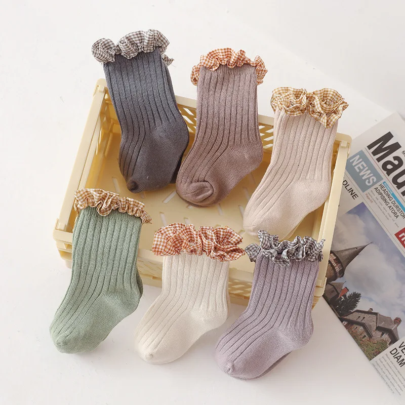 Baby Socks Cotton Newborn Knee High Long Socks Lace Girls Boy Plaid Leg Warmers Spring Summer Infant Princess Sock Spanish Cute
Baby Socks Cotton Newborn Knee High Long Socks Lace Girls Boy Plaid Leg Warmers Spring Summer Infant Princess Sock Spanish Cute