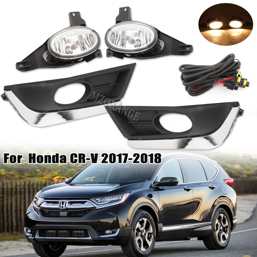 Fog Lights for Honda CRV 2017-2018 Front Bumper Halogen Foglight fog light covers frame Wire Kit car accessories
Fog Lights for Honda CRV 2017-2018 Front Bumper Halogen Foglight fog light covers frame Wire Kit car accessories