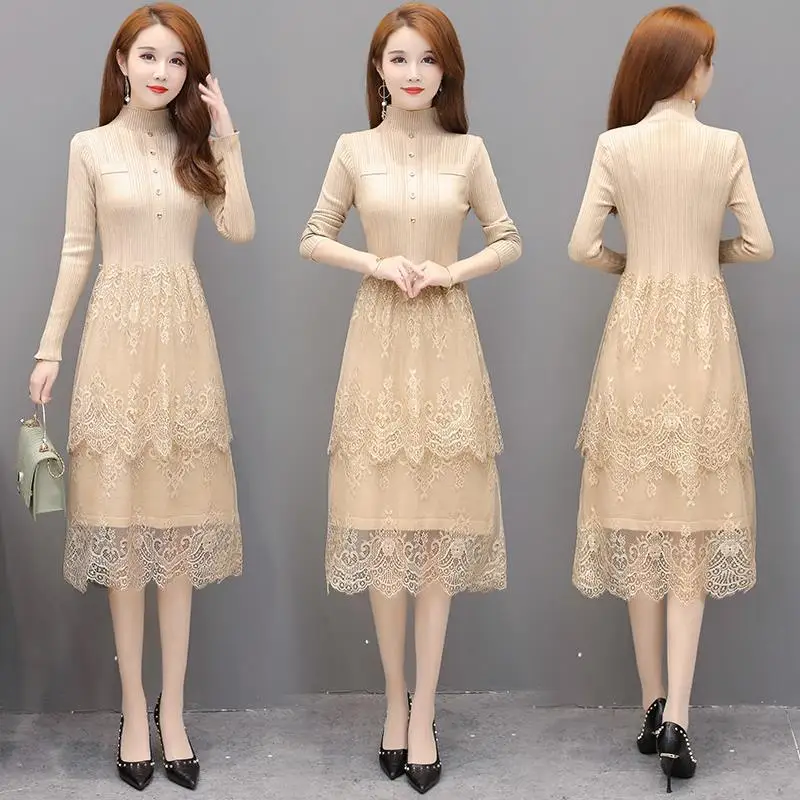 Трикотажное платье с длинным рукавом, женское весеннее темпераментное Кружевное облегающее платье-трапеция с высокой талией, женское плат...
Трикотажное платье с длинным рукавом, женское весеннее темпераментное Кружевное облегающее платье-трапеция с высокой талией, женское плат...